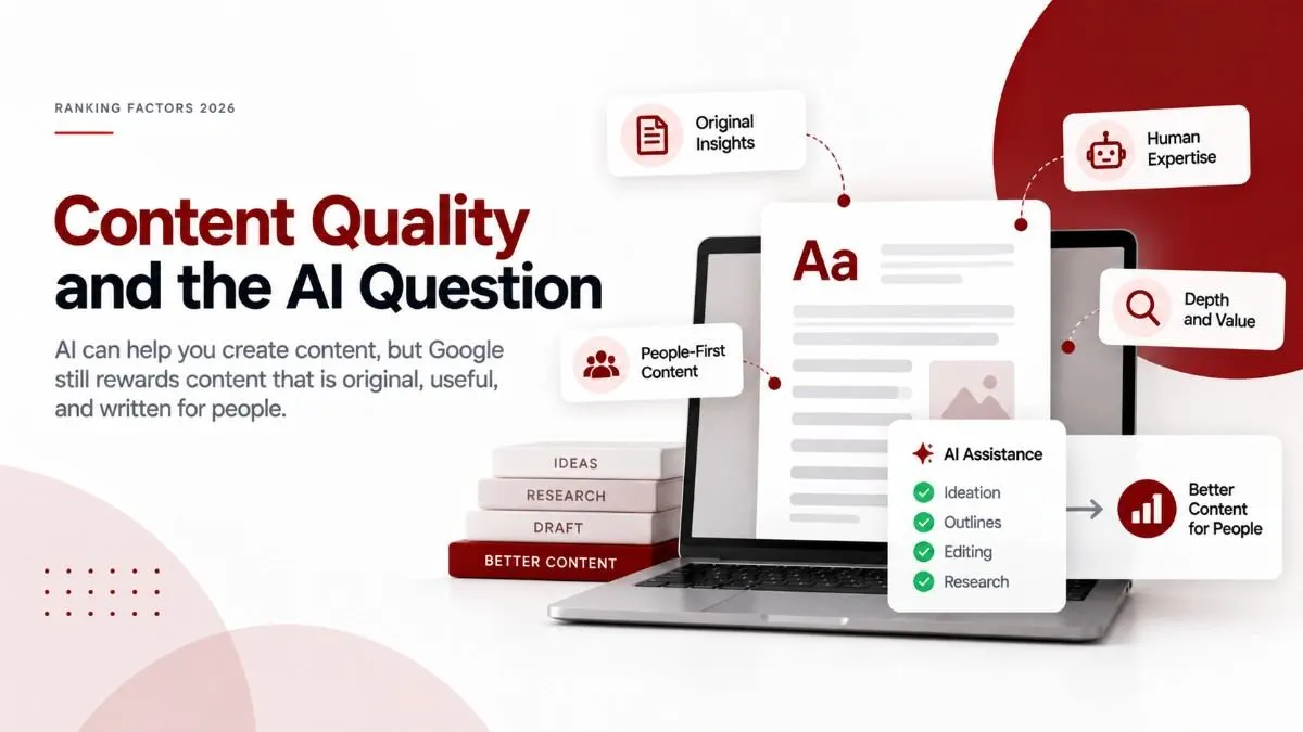 Content quality vs AI generated content for SEO in 2026