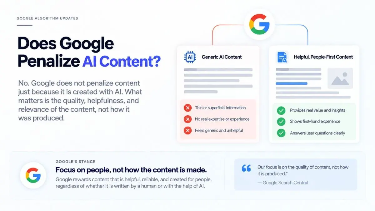 Google guidelines on helpful AI-generated content