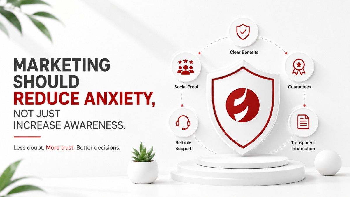 Marketing strategies focused on reducing buyer anxiety and building confidence