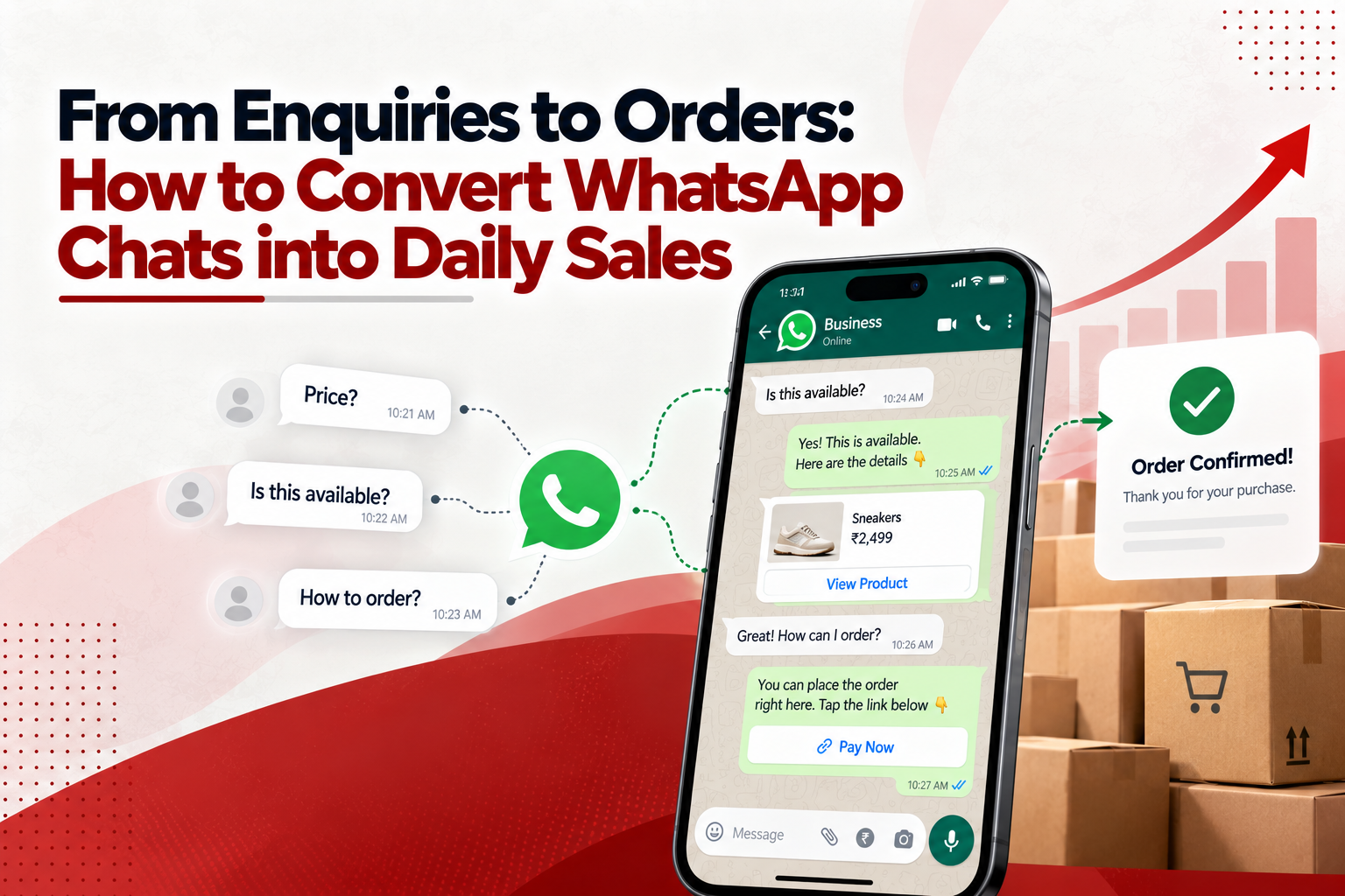 From Enquiries to Orders: How to Convert WhatsApp Chats into Daily Sales