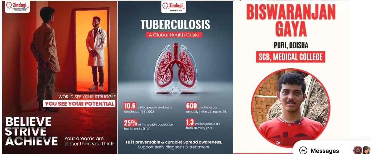 Zindagi Foundation tuberculosis awareness campaign — community health outreach in Odisha